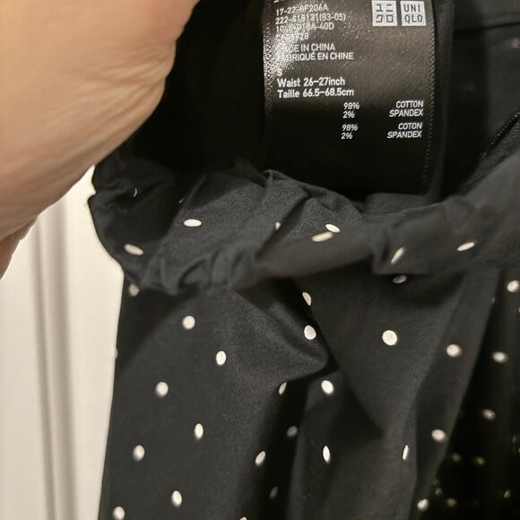 Uniqlo Polka Dot Midi A-Line Skirt - Picture 2 of 3
